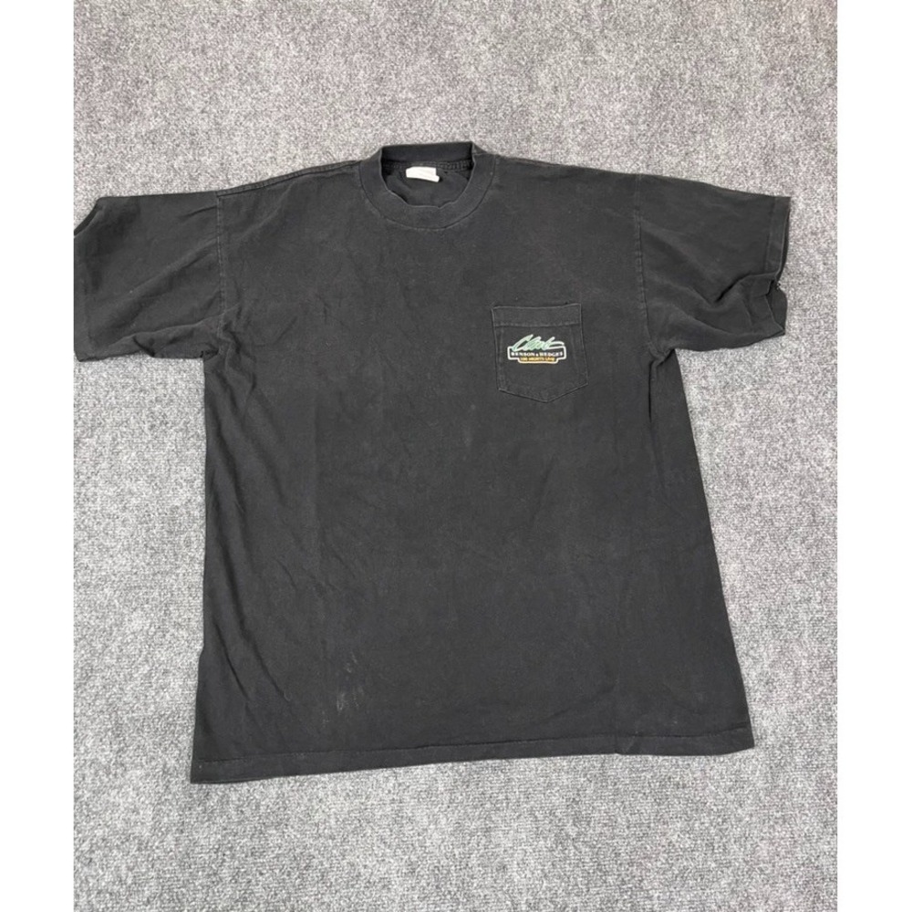 VTGAmerican Born Benson&Hedge Black tshirt 100 Nights Live Single Stitch Size XL